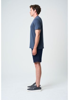Camiseta Manga Corta Lerici Para Hombre Semi Fitted Camiseta Manga Corta Lerici Para Hombre Semi Fitted Azul Oscuro M VÉLEZ