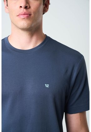 Camiseta Manga Corta Lerici Para Hombre Semi Fitted Camiseta Manga Corta Lerici Para Hombre Semi Fitted Azul Oscuro M VÉLEZ