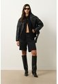 Chqueta Tahua En Denim Para Mujer Oversized Chqueta Tahua En Denim Para Mujer Oversized Negro XS VÉLEZ de Vélez
