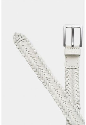 Cinturón Unifaz De Cuero Trenzado Para Hombre Punta Espada Cinturón Unifaz De Cuero Trenzado Para Hombre Punta Espada Blanco 38 VÉLEZ