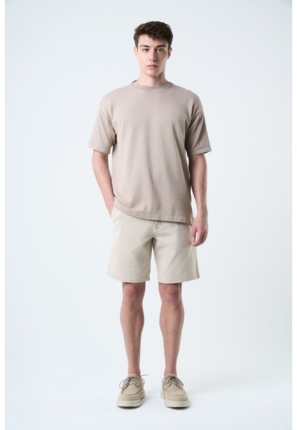 Bermuda Acacia En Drill Para Hombre Silueta Amplia Bermuda Acacia En Drill Para Hombre Silueta Amplia Crema 34 VÉLEZ