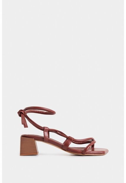 Sandalia Tacón Calatea De Cuero Para Mujer Strap Tubular Sandalia Tacón Calatea De Cuero Para Mujer Strap Tubular Vinotinto 41 Vélez