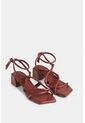 Sandalia Tacón Calatea De Cuero Para Mujer Strap Tubular Sandalia Tacón Calatea De Cuero Para Mujer Strap Tubular Vinotinto 41 Vélez de Vélez