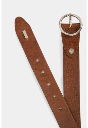 Cinturón Unifaz Liso De Cuero Para Mujer Puntera Ovalada Cinturón Unifaz Liso De Cuero Para Mujer Puntera Ovalada Miel XL Vélez