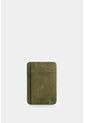 Porta Tarjetas Vértice De Cuero Para Hombre Detalle Rayas Porta Tarjetas Vértice De Cuero Para Hombre Detalle Rayas Verde Oliva VÉLEZ de Vélez