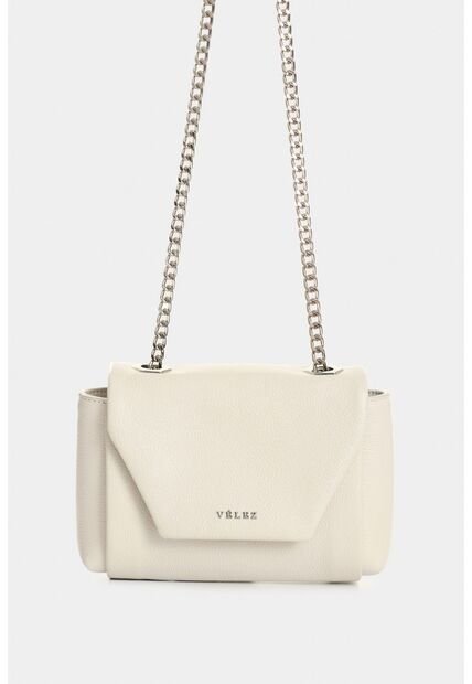 Bowling Lili De Cuero Para Mujer Con Cadena Bowling Lili De Cuero Para Mujer Con Cadena Blanco VÉLEZ