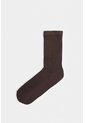 Calcetines Media Pierna De Algodón Con Jacquard Para Hombre Diseño Unicolor Calcetines Media Pierna De Algodón Con Jacquard Para Hombre Diseño Unicolor Cafe XS VÉLEZ de Vélez