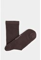 Calcetines Media Pierna De Algodón Con Jacquard Para Hombre Diseño Unicolor Calcetines Media Pierna De Algodón Con Jacquard Para Hombre Diseño Unicolor Cafe XS VÉLEZ de Vélez