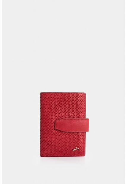 Billetera De Cuero Grabado Para Mujer Aria Billetera De Cuero Grabado Para Mujer Aria Rojo VÉLEZ