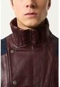 Chaqueta Bomber En Cuero Y Denim Para Hombre Chaqueta Bomber En Cuero Y Denim Para Hombre Vinotinto XL VÉLEZ de Vélez