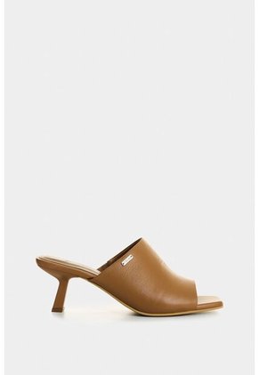 Sandalia Tacón De Cuero Para Mujer Gala Sandalia Tacón De Cuero Para Mujer Gala Miel 39 VÉLEZ