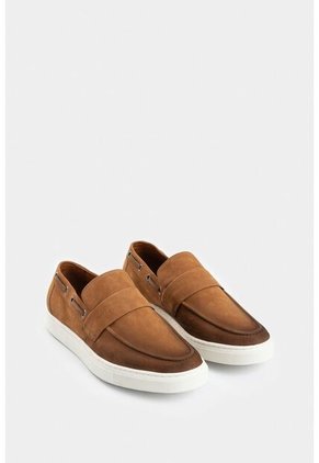 Mocasines Brescia De Cuero Gamuzado Para Hombre Efecto Envejecido Mocasines Brescia De Cuero Gamuzado Para Hombre Efecto Envejecido Miel 44 VÉLEZ