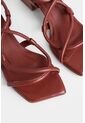 Sandalia Tacón Calatea De Cuero Para Mujer Strap Tubular Sandalia Tacón Calatea De Cuero Para Mujer Strap Tubular Vinotinto 41 Vélez de Vélez