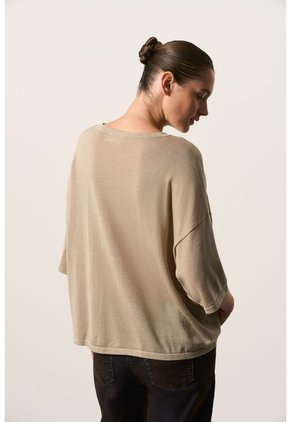 Camiseta Oversize Para Mujer Nativo Camiseta Oversize Para Mujer Nativo Arena S VÉLEZ