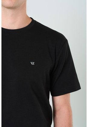 Camiseta Manga Corta Lerici Para Hombre Semi Fitted Camiseta Manga Corta Lerici Para Hombre Semi Fitted Negro M VÉLEZ