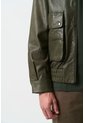Chaqueta Bomber De Cuero Para Hombre Meridian Chaqueta Bomber De Cuero Para Hombre Meridian Verde Oliva XXXL VÉLEZ de Vélez