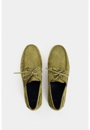 Mocasines En Cuero Para Hombre Boat Mocasines En Cuero Para Hombre Boat Verde 40 VÉLEZ