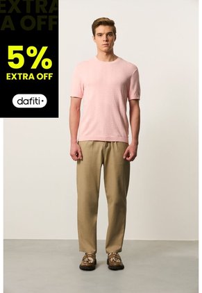 Camiseta Manga Corta Tejida Para Hombre Brisa Camiseta Manga Corta Tejida Para Hombre Brisa Rosado XL VÉLEZ