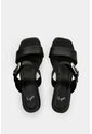 Sandalia Tacón En Cuero Para Mujer Ikal Sandalia Tacón En Cuero Para Mujer Ikal Negro 40 VÉLEZ de Vélez