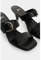 Sandalia Tacón En Cuero Para Mujer Ikal Sandalia Tacón En Cuero Para Mujer Ikal Negro 40 VÉLEZ de Vélez