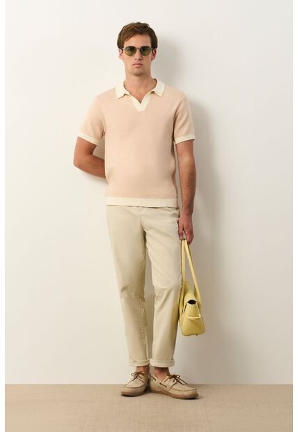 Polo Tejida Asiri En Algodón Para Hombre Polo Tejida Asiri En Algodón Para Hombre Crema M VÉLEZ