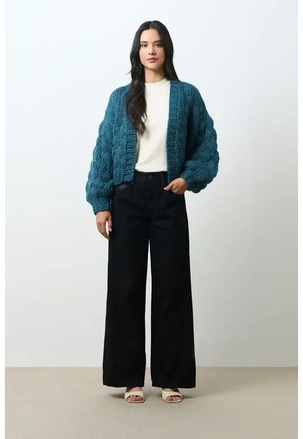 Cardigan Tejido Para Mujer Luzia Cardigan Tejido Para Mujer Luzia Azul Aguamarina M VÉLEZ