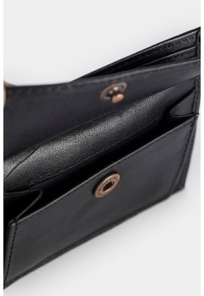 Billetera Salvaje De Cuero Para Hombre Monedero Interno Billetera Salvaje De Cuero Para Hombre Monedero Interno Negro VÉLEZ