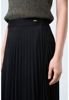 Falda Plisada Alma Para Mujer Tejido De Punto Falda Plisada Alma Para Mujer Tejido De Punto Negro 12 VÉLEZ