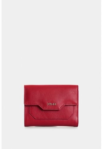 Billetera De Cuero Para Mujer Waves Billetera De Cuero Para Mujer Waves Rojo VÉLEZ Vélez
