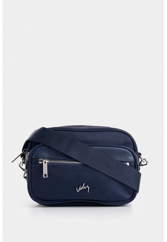 Manos Libres Camelia En Lona Para Mujer Detalle Cuero Manos Libres Camelia En Lona Para Mujer Detalle Cuero Azul VÉLEZ Vélez