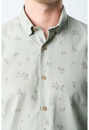 Camisa Manga Larga Semi Fitted Para Hombre Asiri Camisa Manga Larga Semi Fitted Para Hombre Asiri Agua Marina L VÉLEZ