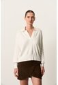 Polo Manga Larga Tejida Para Mujer Ambe Polo Manga Larga Tejida Para Mujer Ambe Blanco XS VÉLEZ de Vélez