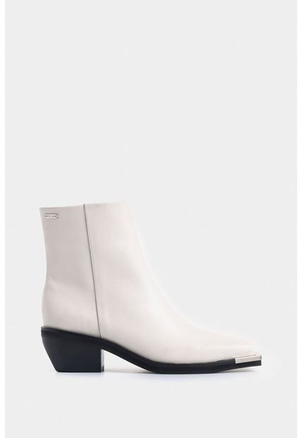 Botines Magena De Cuero Para Mujer Dima Cuadrada Botines Magena De Cuero Para Mujer Dima Cuadrada Blanco 38 Vélez