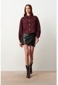 Chaqueta Trucker Oversize Para Mujer Terral Chaqueta Trucker Oversize Para Mujer Terral Vinotinto XS VÉLEZ de Vélez