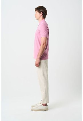 Polo Manga Corta Essential Para Hombre Textura Polo Manga Corta Essential Para Hombre Textura Rosado M VÉLEZ