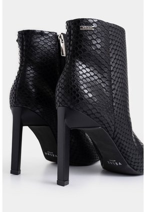 Botines Black De Cuero Para Mujer Snake Botines Black De Cuero Para Mujer Snake Negro 36 VÉLEZ