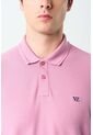 Polo Manga Corta Essential Para Hombre Textura Polo Manga Corta Essential Para Hombre Textura Rosado M VÉLEZ de Vélez