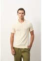 Polo Manga Corta Tejuda Para Hombre Cienaga Polo Manga Corta Tejuda Para Hombre Cienaga Crema XL VÉLEZ de Vélez