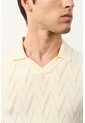 Polo Manga Corta Tejuda Para Hombre Cienaga Polo Manga Corta Tejuda Para Hombre Cienaga Crema XL VÉLEZ de Vélez