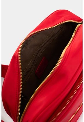 Manos Libres En Lona Y Cuero Para Mujer Camelia Manos Libres En Lona Y Cuero Para Mujer Camelia Rojo VÉLEZ