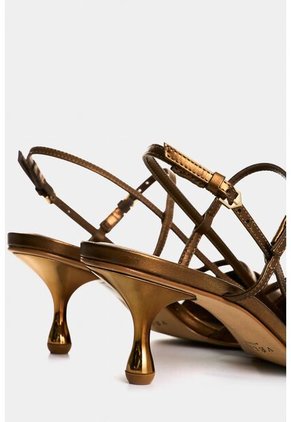Tacones Cerrados Brielle De Cuero Folia Para Mujer Brillo Tacones Cerrados Brielle De Cuero Folia Para Mujer Brillo Bronce 36 VÉLEZ