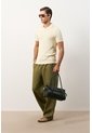 Polo Manga Corta Tejuda Para Hombre Cienaga Polo Manga Corta Tejuda Para Hombre Cienaga Crema XL VÉLEZ de Vélez