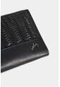 Billetera Golden De Cuero Para Mujer Detalle Grabado Billetera Golden De Cuero Para Mujer Detalle Grabado Negro VÉLEZ de Vélez