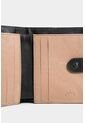 Billetera Golden De Cuero Para Mujer Detalle Grabado Billetera Golden De Cuero Para Mujer Detalle Grabado Negro VÉLEZ de Vélez
