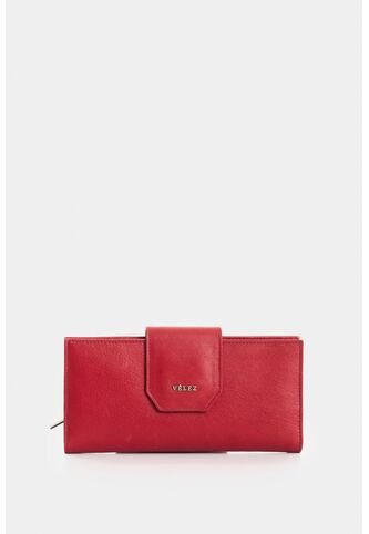 Billetera Porta Chequera De Cuero Para Mujer Jade Billetera Porta Chequera De Cuero Para Mujer Jade Rojo VÉLEZ Vélez