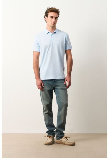 Polo Lucca Manga Corta Para Hombre Texturizada Polo Lucca Manga Corta Para Hombre Texturizada Azul Claro S VÉLEZ