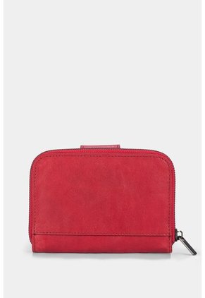 Billetera Dijon De Cuero Para Mujer Chapeta Corte Hexagonal Billetera Dijon De Cuero Para Mujer Chapeta Corte Hexagonal Rojo Vélez