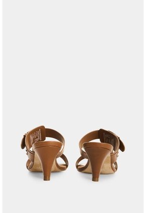 Sandalia Tacón En Cuero Para Mujer Ikal Sandalia Tacón En Cuero Para Mujer Ikal Miel 38 VÉLEZ