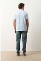 Polo Lucca Manga Corta Para Hombre Texturizada Polo Lucca Manga Corta Para Hombre Texturizada Azul Claro S VÉLEZ de Vélez