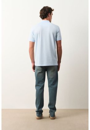 Polo Lucca Manga Corta Para Hombre Texturizada Polo Lucca Manga Corta Para Hombre Texturizada Azul Claro S VÉLEZ